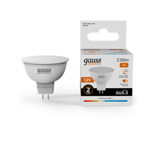 Лампа светодиодная   Elementary MR16 12V 7W 530lm 3000K GU5.3 LED 1/10/100  11517  Gauss