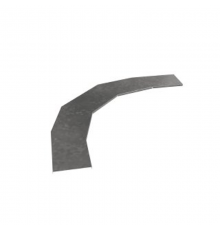 Крышка лестничного горизонтального угла 90 гр. 300 мм R600 HD  KLGL90-300-R600 HD  КМ-профиль