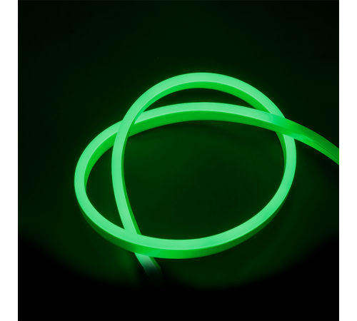 Лента светодиодная PFN-01 "НЕОН" 2835/120 GREEN(Зеленый) IP65 (катушка 50 м, цена за 1метр)  .5016460B  Jazzway