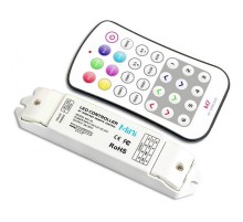Контроллер для светодиодной ленты RGB 12-24 V IP20 135x30x20 мм c пультом, радиус 45 м (LTECH)  M7+M3-3A  VARTON