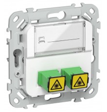 FLITE Розетка 2-ая оптоволоконная РОВ-2-ФлБ белый  FI-KO20-K01  IEK