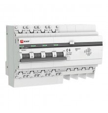 Выключатель автоматический дифференциального тока АД-4 4п 6А C 30мА тип AC (8 мод.) PROxima (электронный)  DA4-06-30-pro  EKF