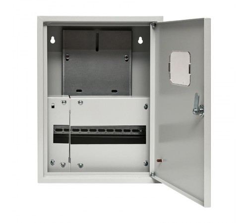 Щит учетно-распределительный навесной ЩРУН 1/9 с окном (ВхШхГ) 400х300х140мм IP31 Basic  mb23-1/9-bas  EKF