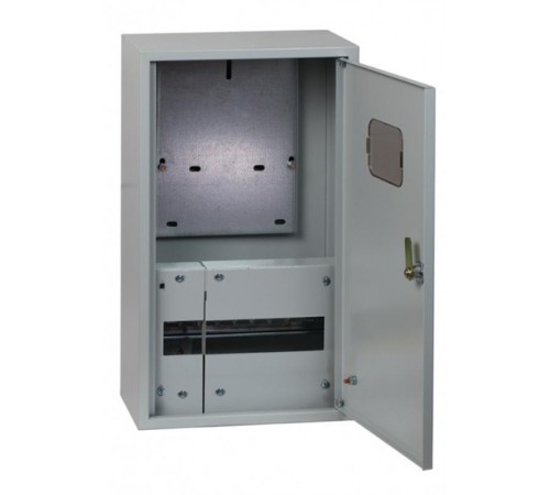 Щит учетно-распределительный навесной ЩРУН 1/9 с окном (ВхШхГ) 400х300х140мм IP31 Basic  mb23-1/9-bas  EKF