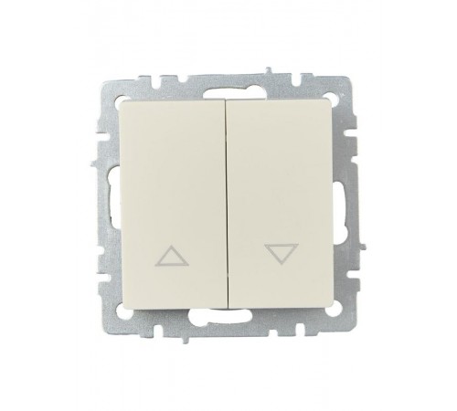 BRITE Выключатель жалюзи 10А ВС10-1-5-БрКр бежевый   BR-V15-0-10-K10  IEK