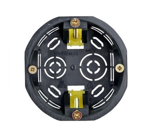 Коробка установочная 71х45 пластиковые лапки КМП-020-011 (для полых стен)  plc-kmp-020-011  EKF