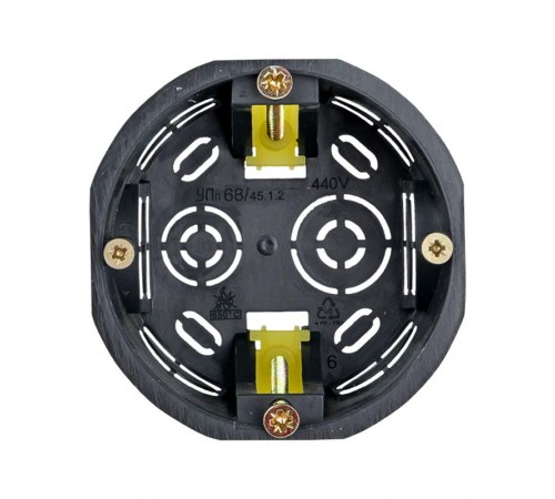 Коробка установочная 71х45 пластиковые лапки КМП-020-011 (для полых стен)  plc-kmp-020-011  EKF