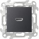 Simon 24 Графит Коннектор HDMI 1.4  2411094-038  Simon