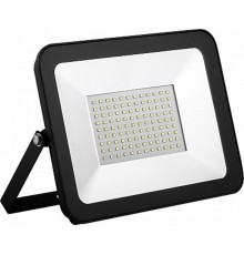 Прожектор светодиодный SFL90-100 2835SMD 100W 6400K AC220V/50Hz IP65, черный в компактном корпусе 255*35*180 мм  55068  SAFFIT