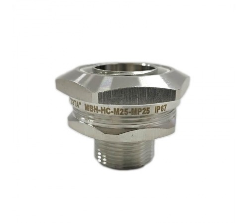 Муфта вводная с наружной резьбой МВН-НС-М25-МР25 IP67  zeta45047  ГОФРОМАТИК