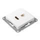 Механизм розетки HDMI+RJ45 (cat5), белый Эпика EKF  UP1-SOW-HDMI+RJ45  EKF