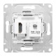 Механизм розетки HDMI+RJ45 (cat5), белый Эпика EKF  UP1-SOW-HDMI+RJ45  EKF