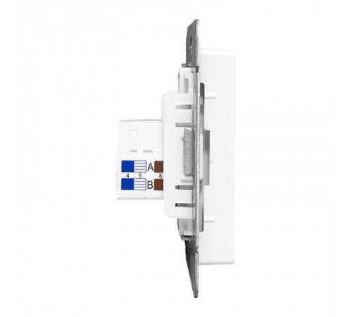 Механизм розетки HDMI+RJ45 (cat5), белый Эпика EKF  UP1-SOW-HDMI+RJ45  EKF