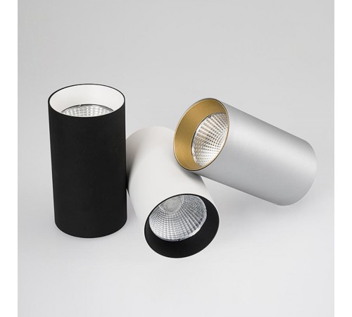 Светильник накладной SP-POLO-R85-1-15W Warm White 40deg (Black, White Ring)  022955  Arlight