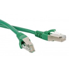 Патч-корд PC-LPM-STP-RJ45-RJ45-C5e-5M-LSZH-GN F/UTP, экранированный, Cat.5е, LSZH, 5 м, зеленый  30994  Hyperline