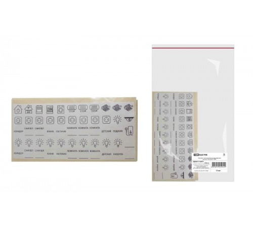 Комплект пиктограмм для маркировки щитков "Базовый"  SQ0817-0079  TDM