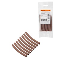 Набор трубок термоусаживаемых, клеевых "Моноцвет, коричневый 7,9/2,65 " SQ0548-3006  TDM