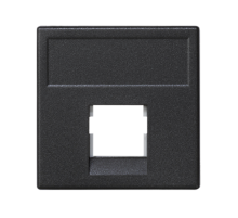 Simon Connect Адаптер универсальный на 1 RJ45 коннектор, модуль К45, без защит.шторкок, графит  K076-14  Simon