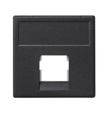 Simon Connect Адаптер универсальный на 1 RJ45 коннектор, модуль К45, без защит.шторкок, графит  K076-14  Simon