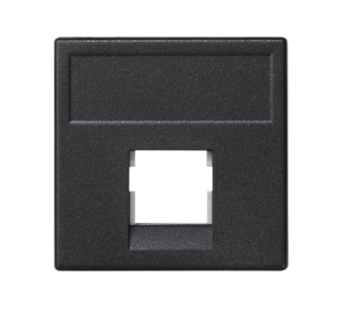 Simon Connect Адаптер универсальный на 1 RJ45 коннектор, модуль К45, без защит.шторкок, графит  K076-14  Simon