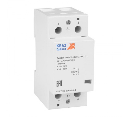 Контактор модульный OptiDin MK-100-4020-230AC (L)  343732  КЭАЗ