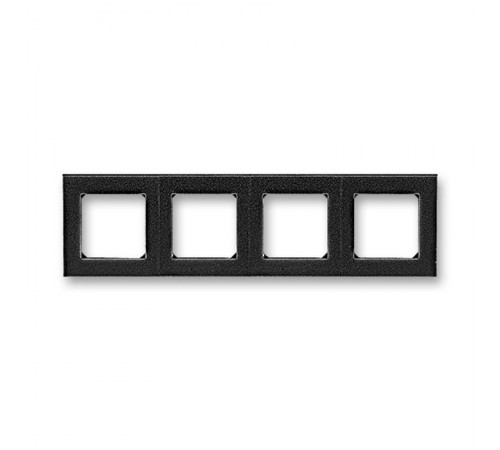 ABB Levit Антрацит / дымчатый чёрный Рамка 4-ая  3901H-A05040 63W  2CHH015040A6063  ABB