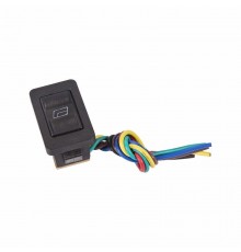 Выключатель (стеклоподъемника) клавишный 12V 20А (6с) (ON)-OFF-(ON) черный с подсветкой и проводом  36-4430  REXANT