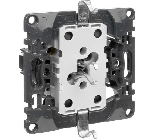 Valena Мех IN'MATIC Розетка 2-ная с/з, со шторками, безвинт. зажим  753031  Legrand