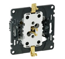 Valena Мех IN'MATIC Розетка 2-ная с/з, со шторками, безвинт. зажим  753031  Legrand