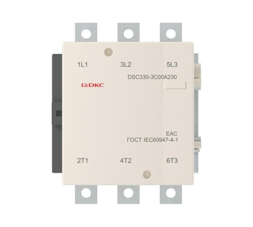 Магнитный контактор DSC330-3C00A230 330А 160кВт (AC3)  кат 220В AC  DSC330-3C00A230  DKC