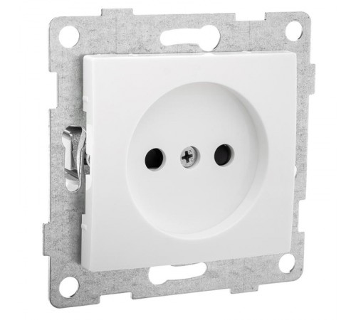 Bravo Розетка 1-ой б/з с з/ш, скрытая  установка, 16А, 250В, белый  С10Р2-001  GUSI Electric