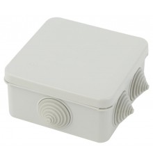 Распаячная коробка ЭРА KORz-100-100-50-6gv о/у КОР 100х100х50мм крышка 6 сальника IP55  Б0055757  ЭРА