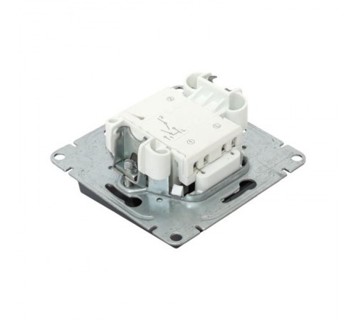 Механизм выключателя, двухклавишный, с подсветкой, графит Эпика  UP1-SWG-24 EKF