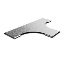 Крышка к Т-отводу плавному к лотку 400, толщ. 0,7 мм, Сендзимир цинк, 021941  КТТП-400-0,7-R100-СЦ   Ostec