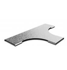 Крышка к Т-отводу плавному к лотку 100, толщ. 0,7 мм, Сендзимир цинк, 021911  КТТП-100-0,7-R100-СЦ   Ostec