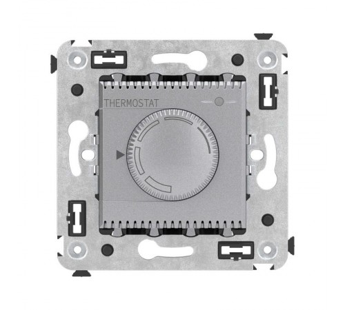 Термостат для теплых полов в стену, "Avanti", "Закаленная сталь"  4404163  DKC