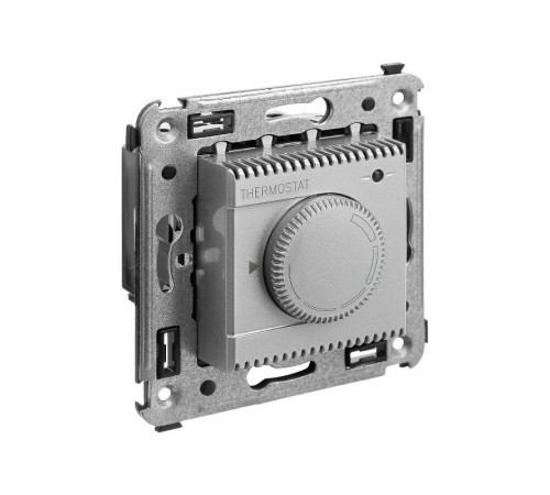 Термостат для теплых полов в стену, "Avanti", "Закаленная сталь"  4404163  DKC