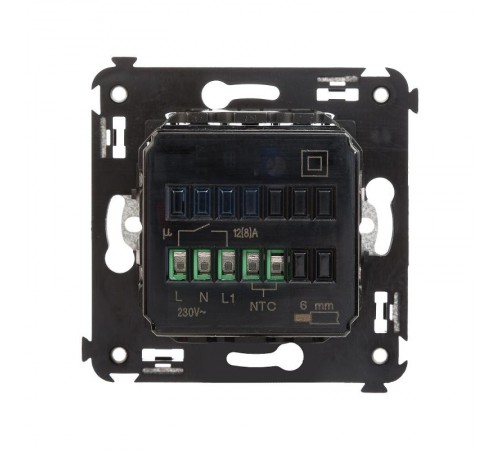 Термостат для теплых полов в стену, "Avanti", "Закаленная сталь"  4404163  DKC