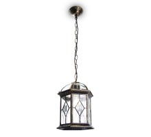 Светильник садово-парковый PL134 шестигранный на цепочке 60W E27 230V, черное золото  11337  Feron