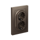 AtlasDesign Мокко Розетка 2-ая с заземлением, 16А, (в сборе с рамкой)  ATN000624  SE