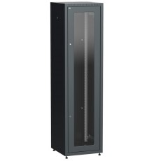 Шкаф LINEA E 47U 600х600мм двери 2шт стек. и метал. чер.  LE05-47U66-GM  ITK