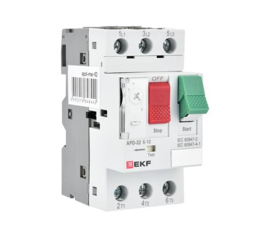 Автомат пуска двигателя АПД-32 0,1-0,16А EKF  apd-me-0.16  EKF