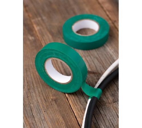 Изолента, класс В (общего применения), 0.13х15мм, 20 метров, зеленая EKF Simple  plc-iz-b-g  EKF