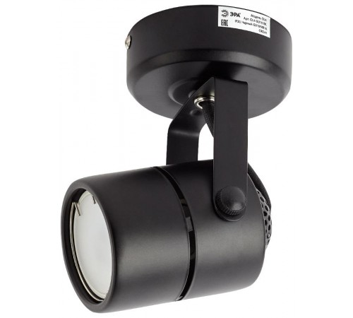 Светильник трековый OL4 GU10 BK накладной, черный  Б0044268  ЭРА