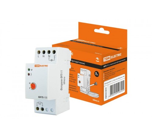 Фотореле ФРЛ-11 2-100Лк 20А DIN-рейка,   SQ0324-0019  TDM