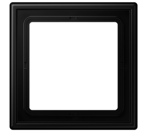Рамка 1 пост; дюропласт; черный матовый  LS981SWM  Jung