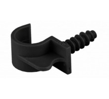 Крепеж-клипса универсальная для трубы 25мм (пластм.)черная  К01125УЧ  Рувинил