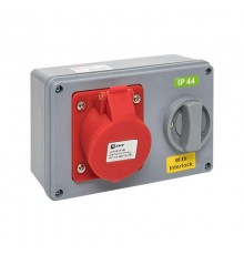 Розетка с блокировкой и выключателем 1415 3Р+РЕ+N 16А 380В IP44 EKF  ps-1415-16-380  EKF