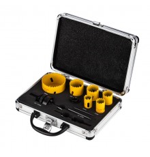 Набор коронок Bimetal (20, 22, 25, 30, 35, 60), 11 предметов, металлический кейс  KR-92-0201-1  Kranz