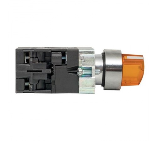 Переключатель BD21 2P c желтой подстветкой 230В NO  PROxima  xb2-bk21-y-230  EKF